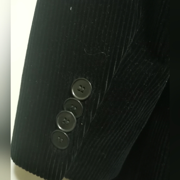 ZARA VELOURS BLACK COAT - Picture 9 of 9